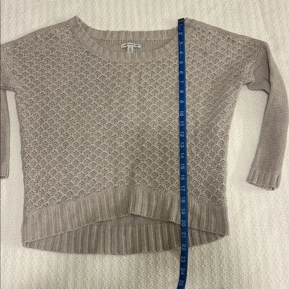 American Eagle Outfitters Taupe Knit Sweater - Size S - Picture 10 of 11